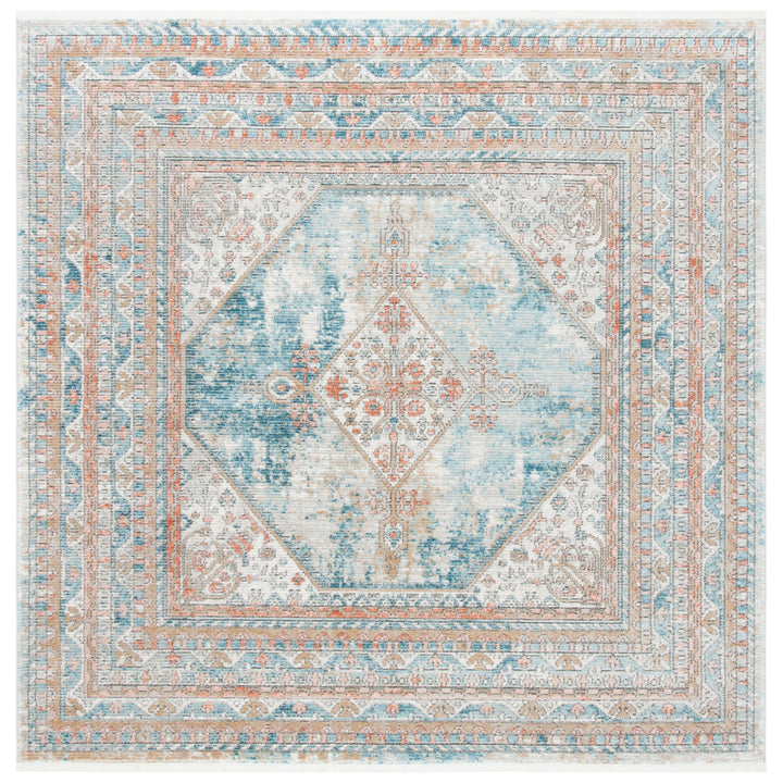 SAFAVIEH Shivan Collection SHV725M Blue / Grey Rug Image 6