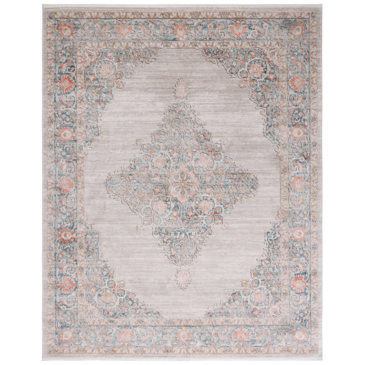 SAFAVIEH Shivan Collection SHV726F Grey / Rose Rug Image 1