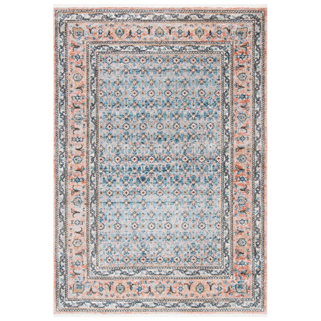 SAFAVIEH Shivan Collection SHV722M Blue / Rose Rug Image 10