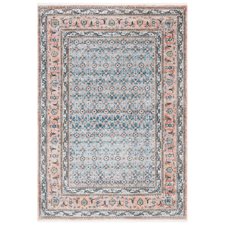 SAFAVIEH Shivan Collection SHV722M Blue / Rose Rug Image 10