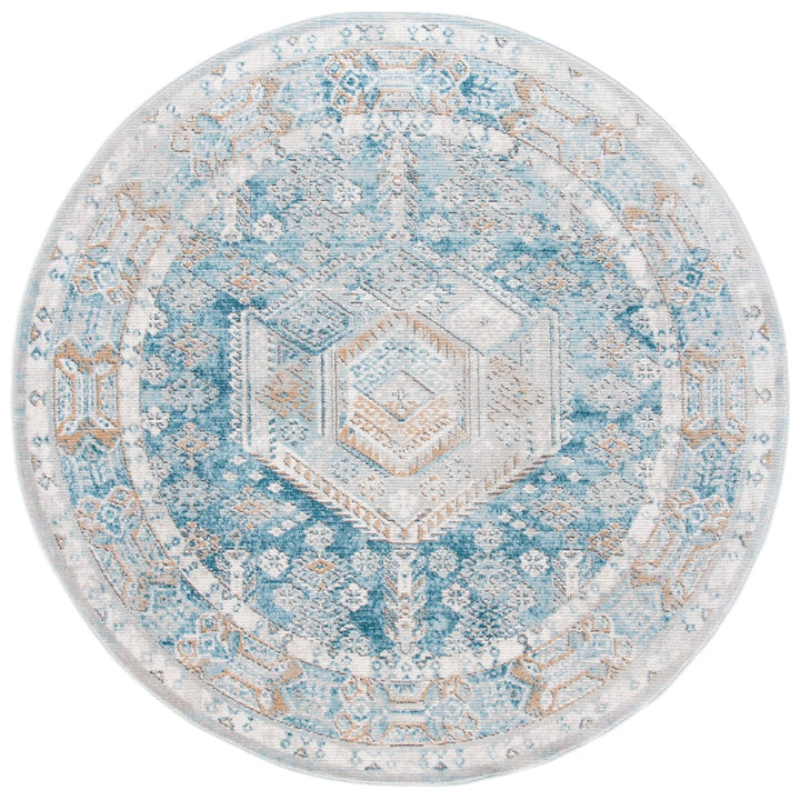 SAFAVIEH Shivan Collection SHV727M Blue / Gold Rug Image 3