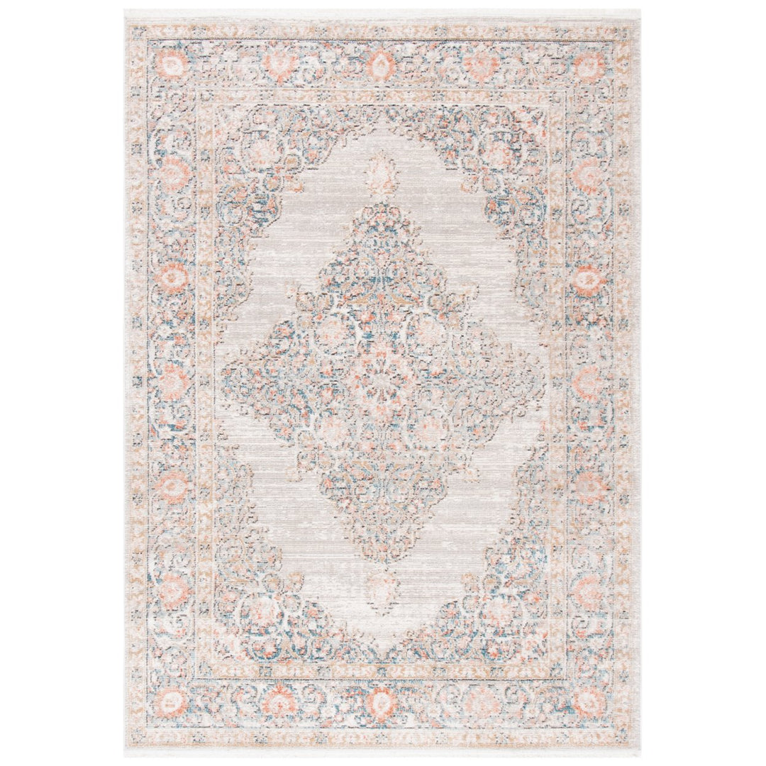 SAFAVIEH Shivan Collection SHV726F Grey / Rose Rug Image 1