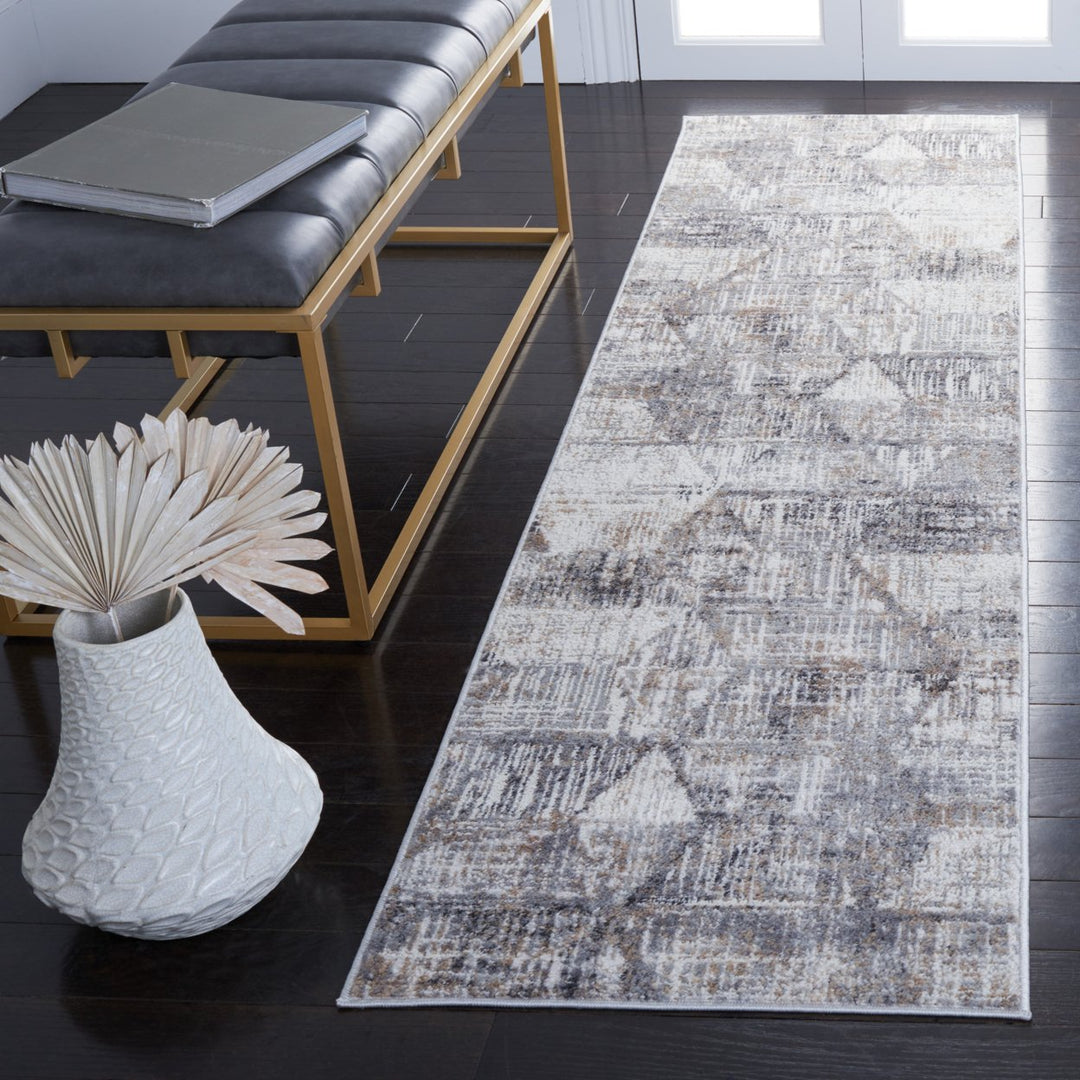 SAFAVIEH Shivan Collection SHV196F Ivory / Grey Rug Image 3