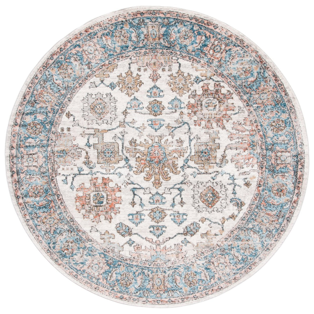 SAFAVIEH Shivan Collection SHV797F Grey / Blue Rug Image 4