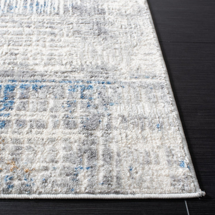 SAFAVIEH Shivan Collection SHV196M Ivory / Blue Rug Image 7