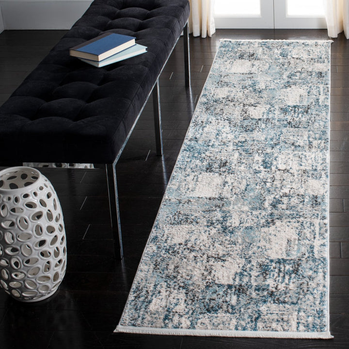 SAFAVIEH Shivan Collection SHV717F Grey / Blue Rug Image 2