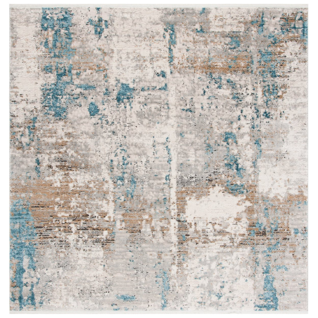 SAFAVIEH Shivan Collection SHV708G Ivory / Grey Rug Image 1