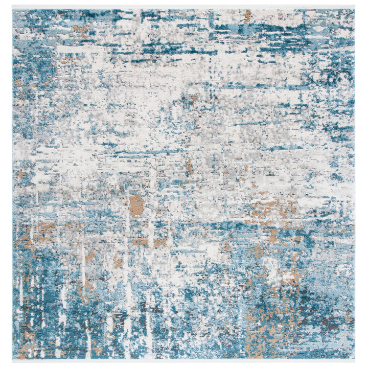 SAFAVIEH Shivan Collection SHV767G Grey / Blue Rug Image 4