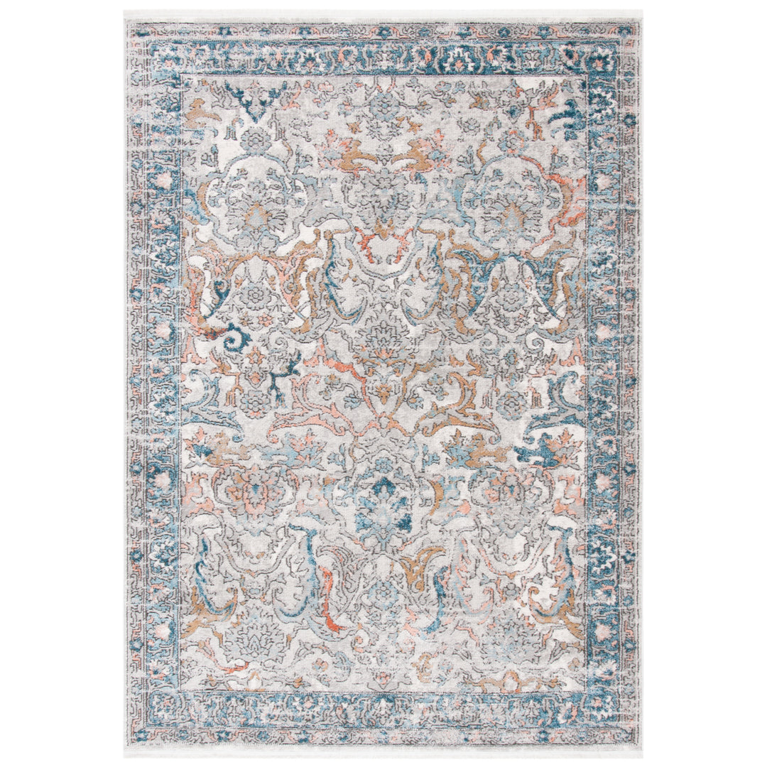 SAFAVIEH Shivan Collection SHV774M Blue / Grey Rug Image 2