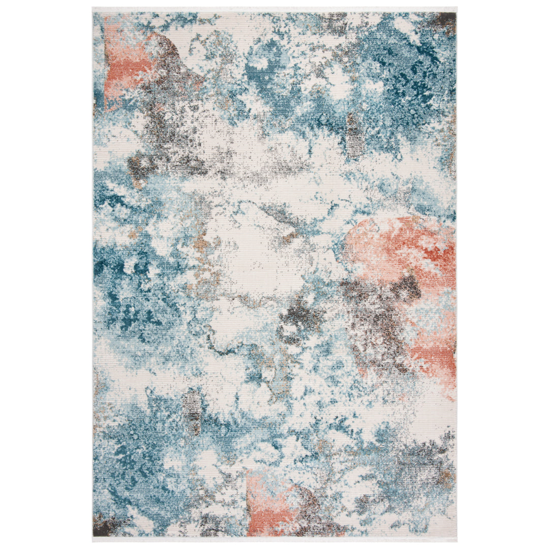 SAFAVIEH Shivan Collection SHV743M Blue / Ivory Rug Image 10