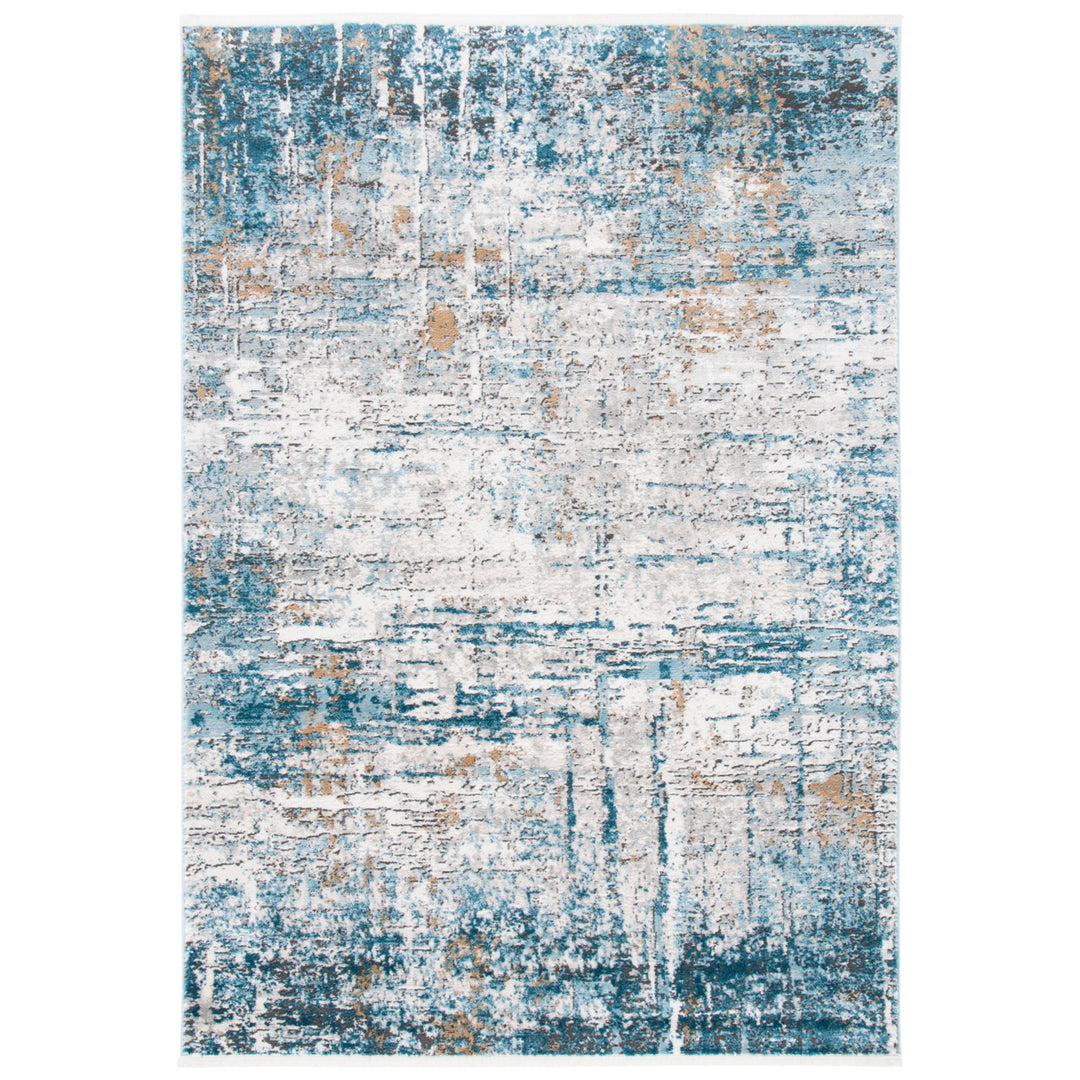 SAFAVIEH Shivan Collection SHV767G Grey / Blue Rug Image 8