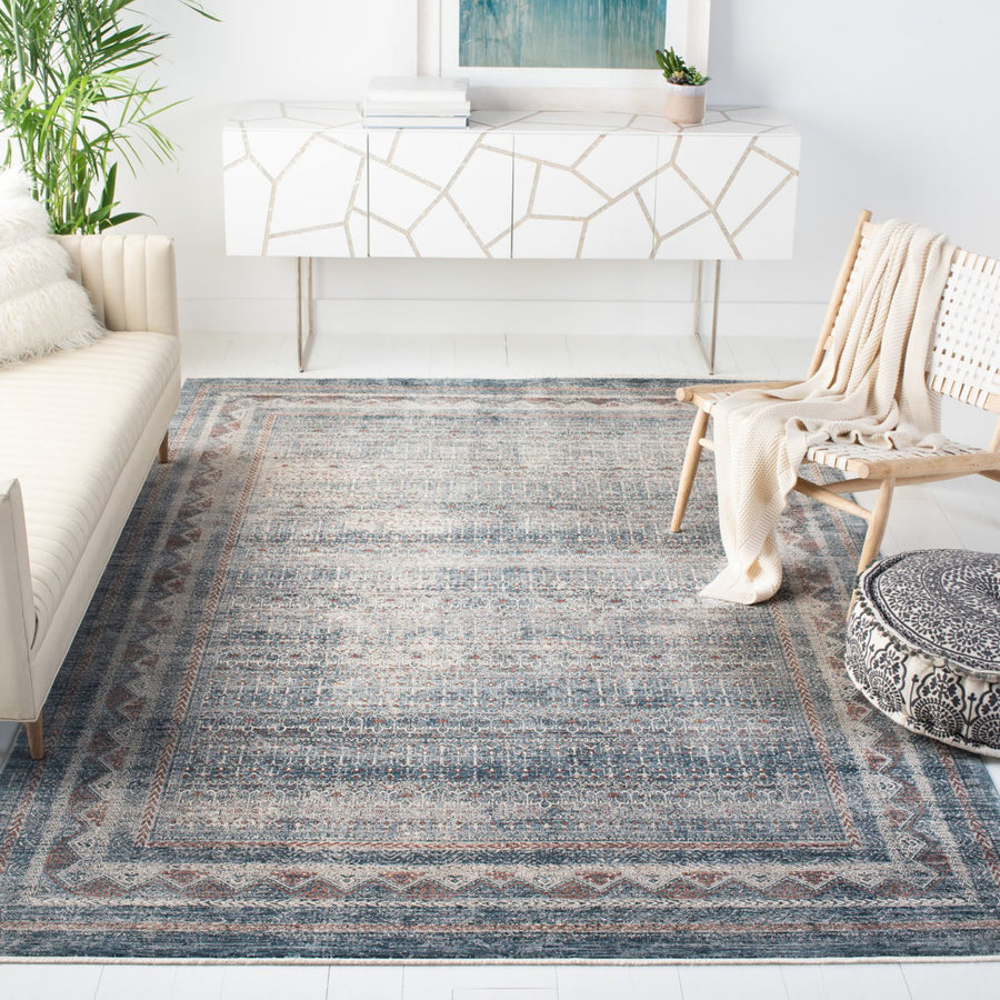 SAFAVIEH Signature Collection SIG760M Blue/Grey Rug Image 1