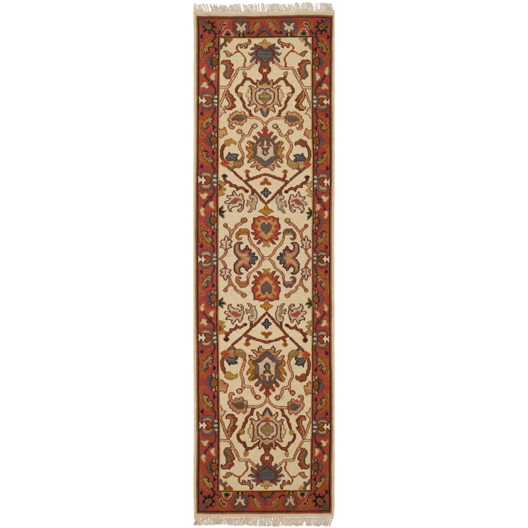 SAFAVIEH Sumak Collection SK115B Handmade Ivory/Rust Rug Image 2