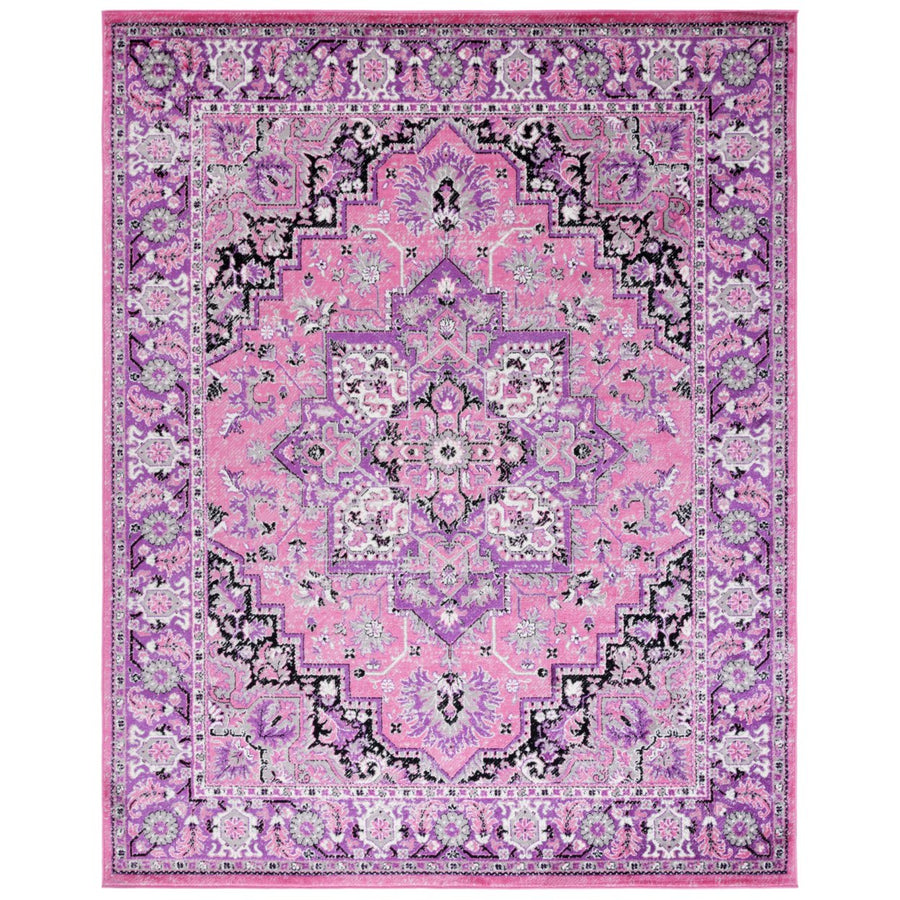 SAFAVIEH Skyler Collection SKY126N Pink / Ivory Rug Image 1