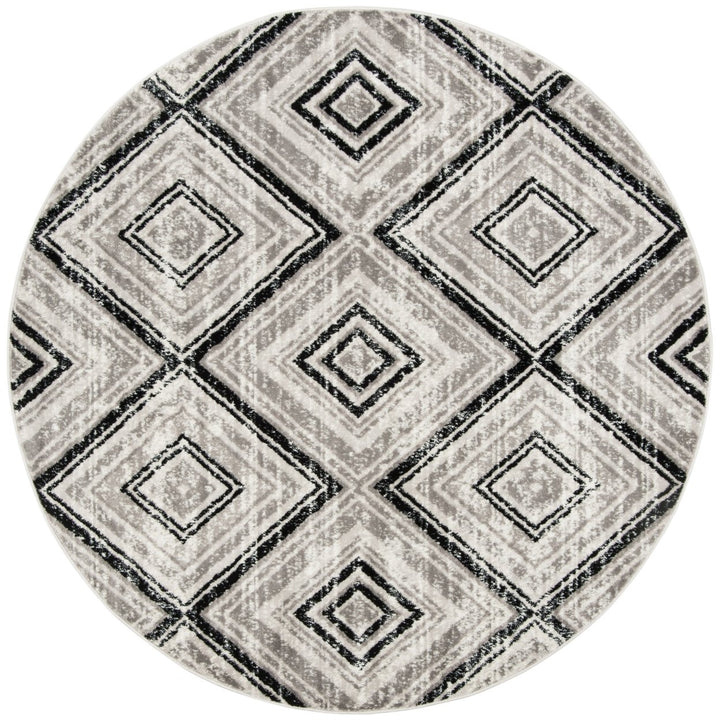 SAFAVIEH Skyler Collection SKY120J Grey / Black Rug Image 4