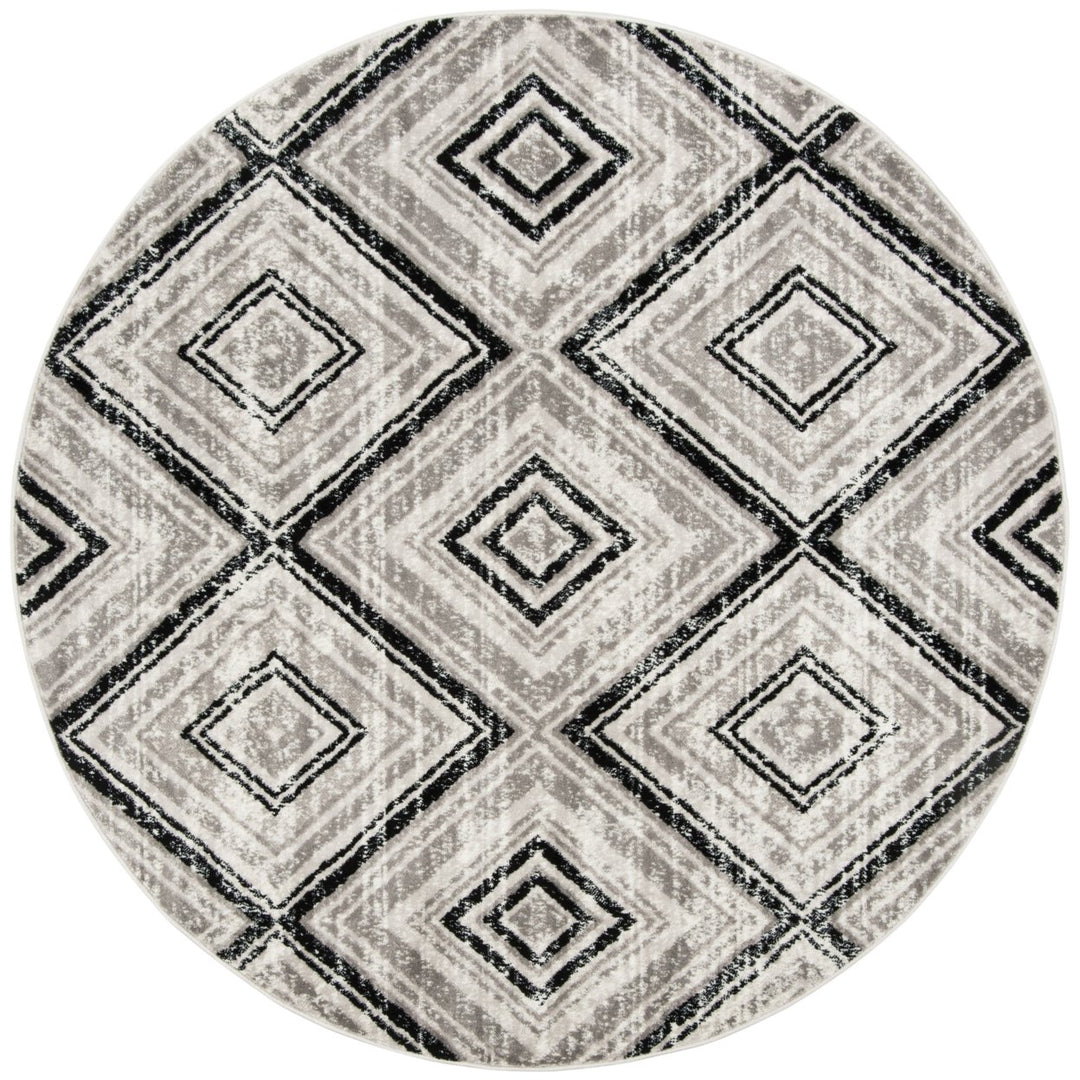 SAFAVIEH Skyler Collection SKY120J Grey / Black Rug Image 1