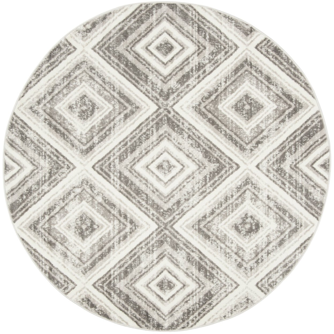 SAFAVIEH Skyler Collection SKY120K Grey / Ivory Rug Image 4