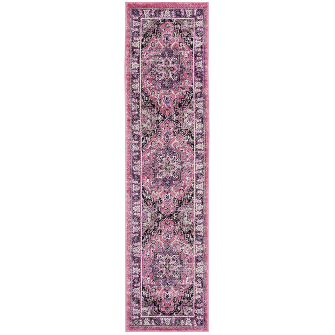 SAFAVIEH Skyler Collection SKY126N Pink / Ivory Rug Image 1