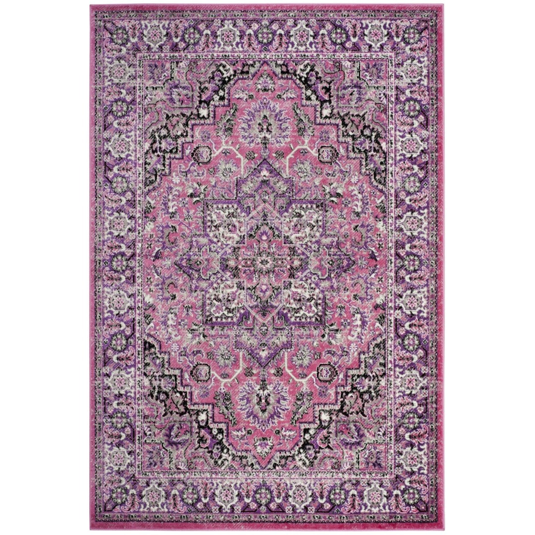 SAFAVIEH Skyler Collection SKY126N Pink / Ivory Rug Image 9