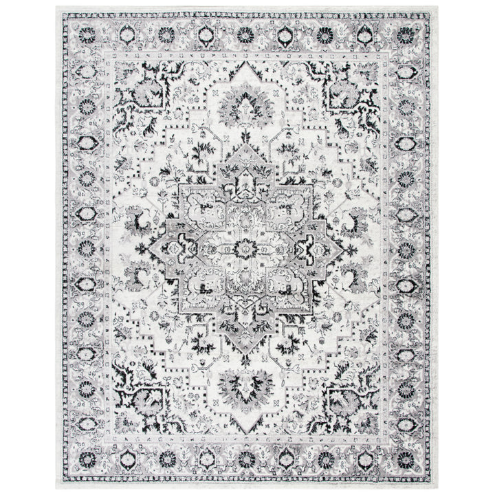 SAFAVIEH Skyler Collection SKY126K Grey / Ivory Rug Image 1