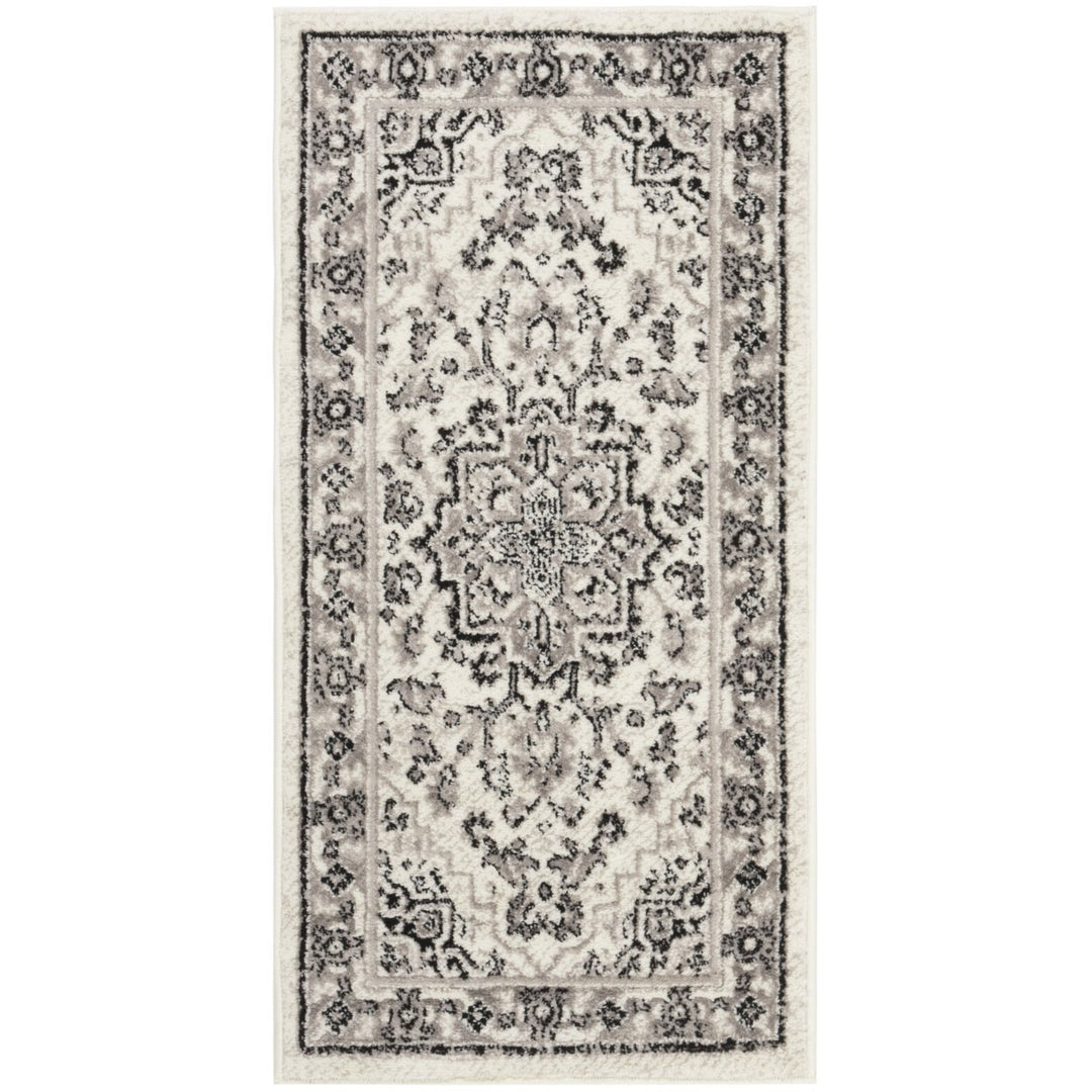 SAFAVIEH Skyler Collection SKY126K Grey / Ivory Rug Image 1