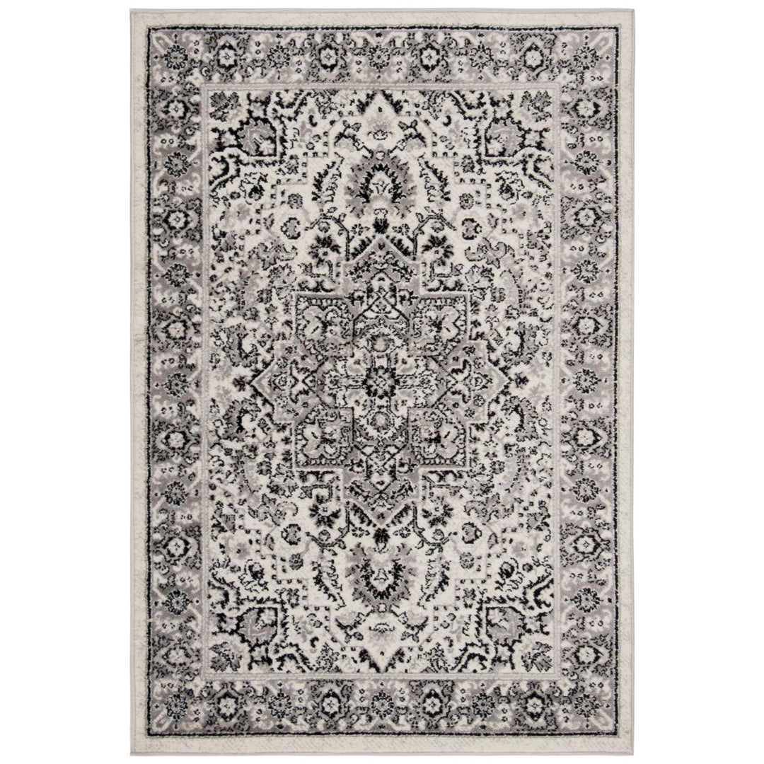 SAFAVIEH Skyler Collection SKY126K Grey / Ivory Rug Image 4