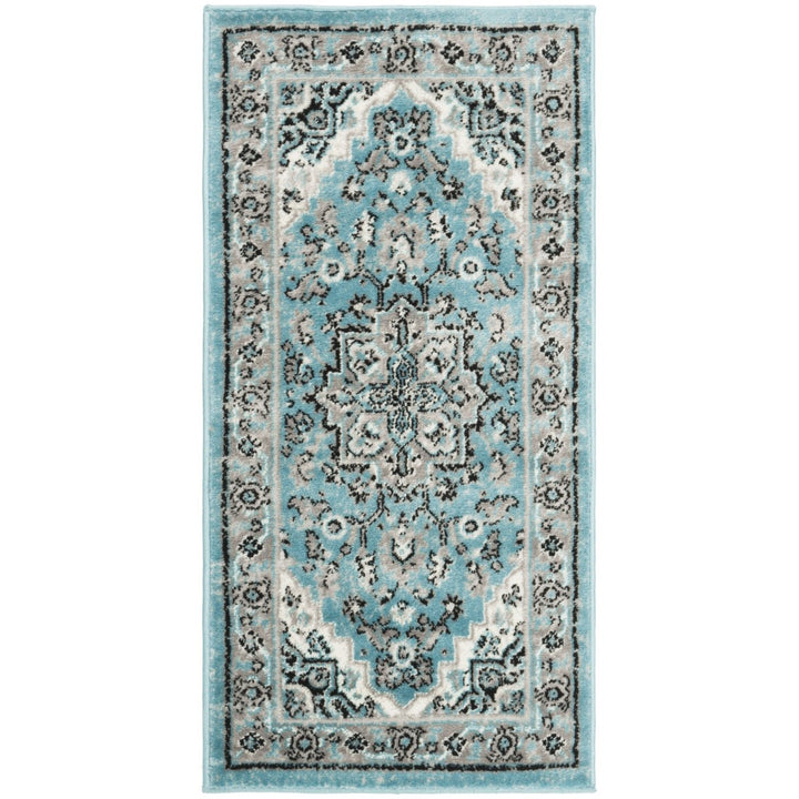 SAFAVIEH Skyler Collection SKY126M Blue / Ivory Rug Image 1