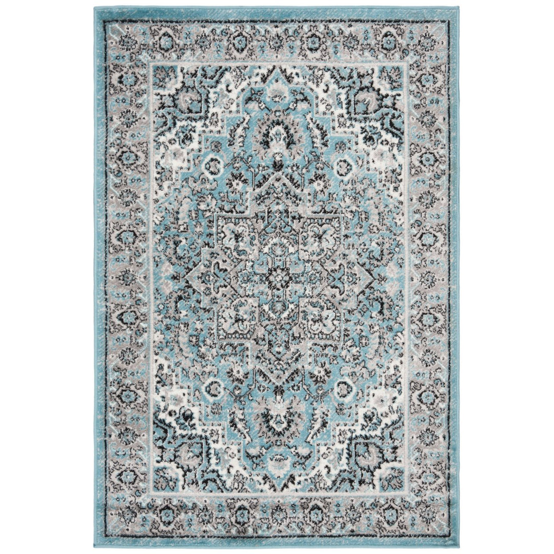 SAFAVIEH Skyler Collection SKY126M Blue / Ivory Rug Image 1