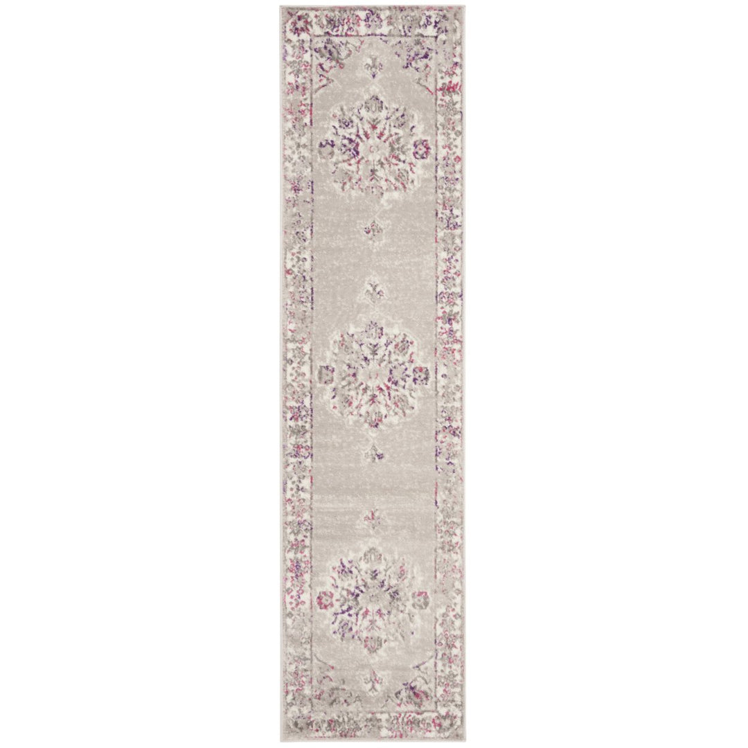 SAFAVIEH Skyler Collection SKY169P Grey / Pink Rug Image 5