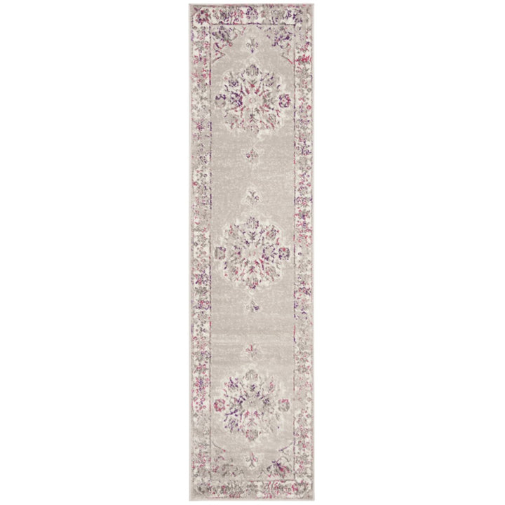 SAFAVIEH Skyler Collection SKY169P Grey / Pink Rug Image 1