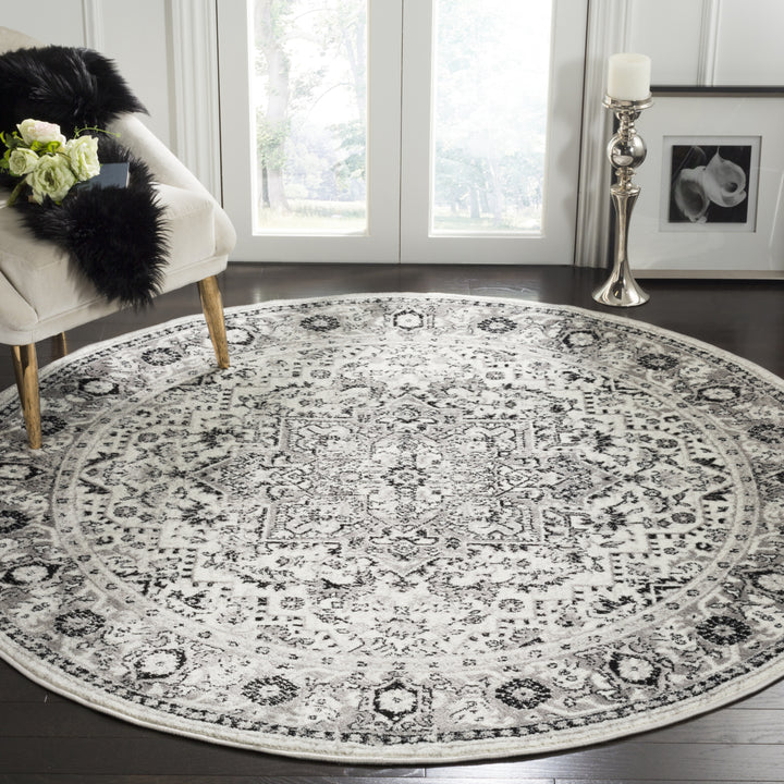 SAFAVIEH Skyler Collection SKY126K Grey / Ivory Rug Image 8