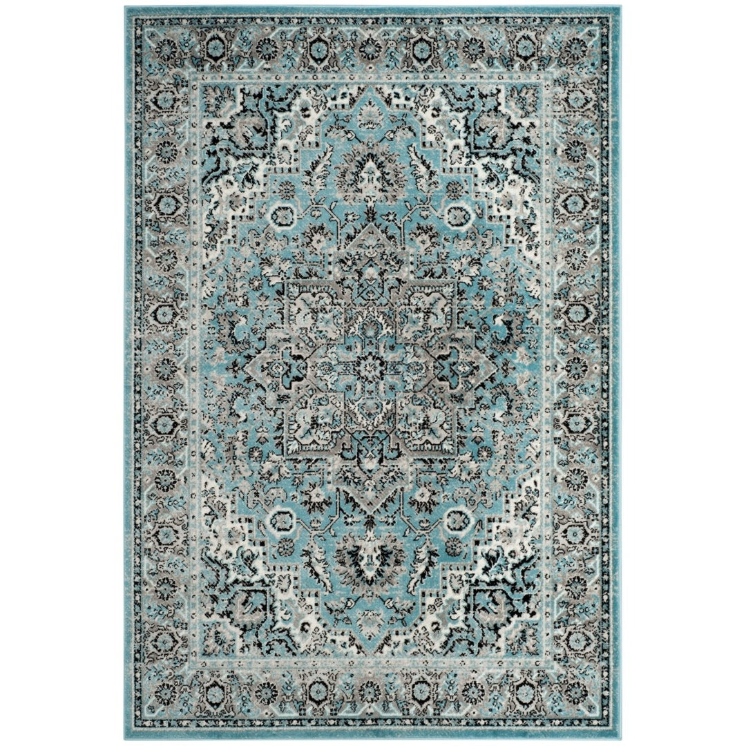 SAFAVIEH Skyler Collection SKY126M Blue / Ivory Rug Image 1