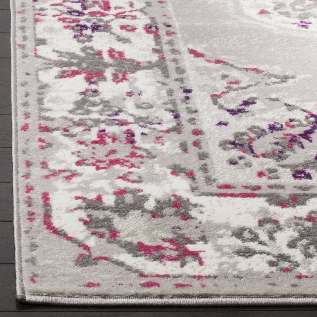 SAFAVIEH Skyler Collection SKY169P Grey / Pink Rug Image 7