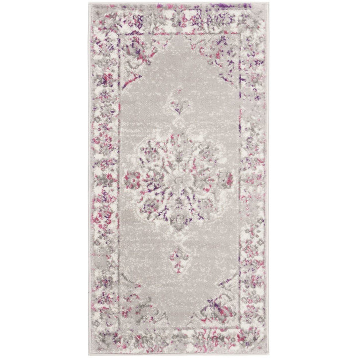 SAFAVIEH Skyler Collection SKY169P Grey / Pink Rug Image 1