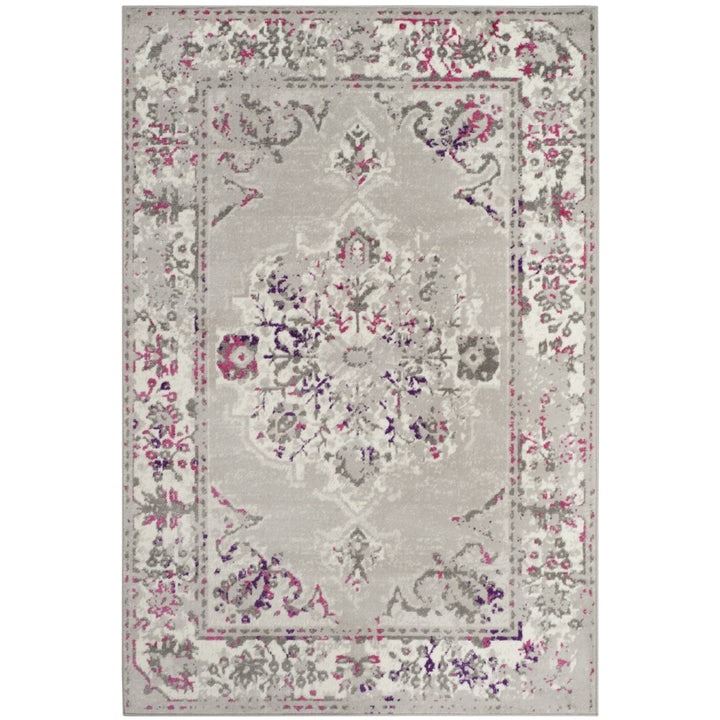 SAFAVIEH Skyler Collection SKY169P Grey / Pink Rug Image 10