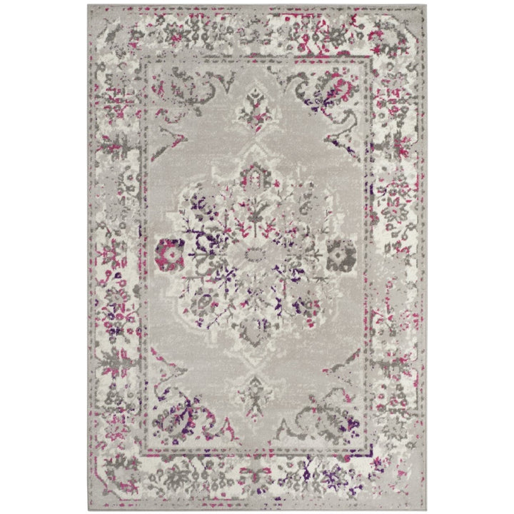 SAFAVIEH Skyler Collection SKY169P Grey / Pink Rug Image 1