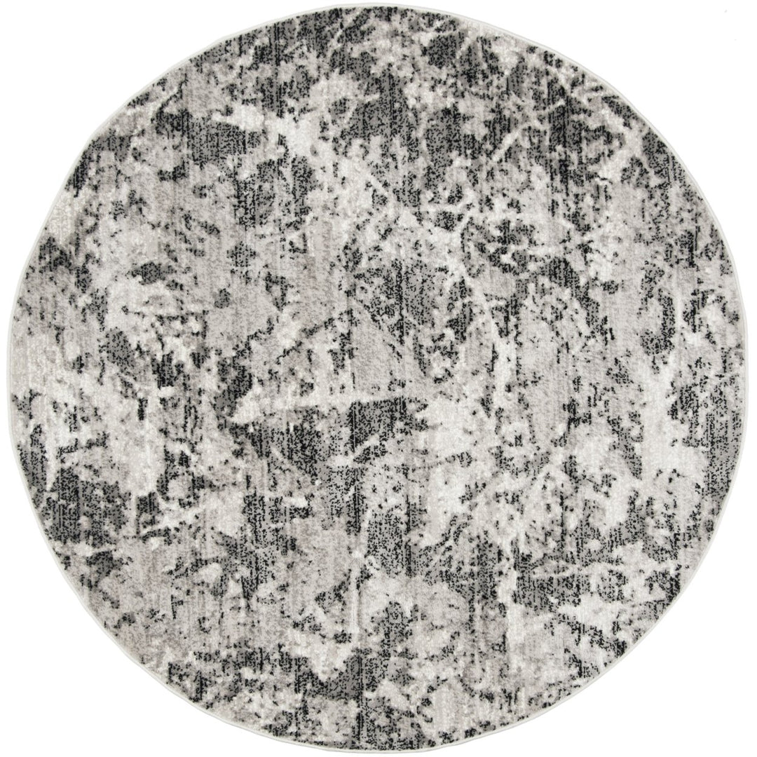 SAFAVIEH Skyler Collection SKY186L Charcoal / Ivory Rug Image 1