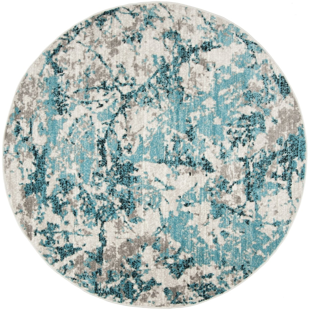 SAFAVIEH Skyler Collection SKY186M Blue / Ivory Rug Image 4