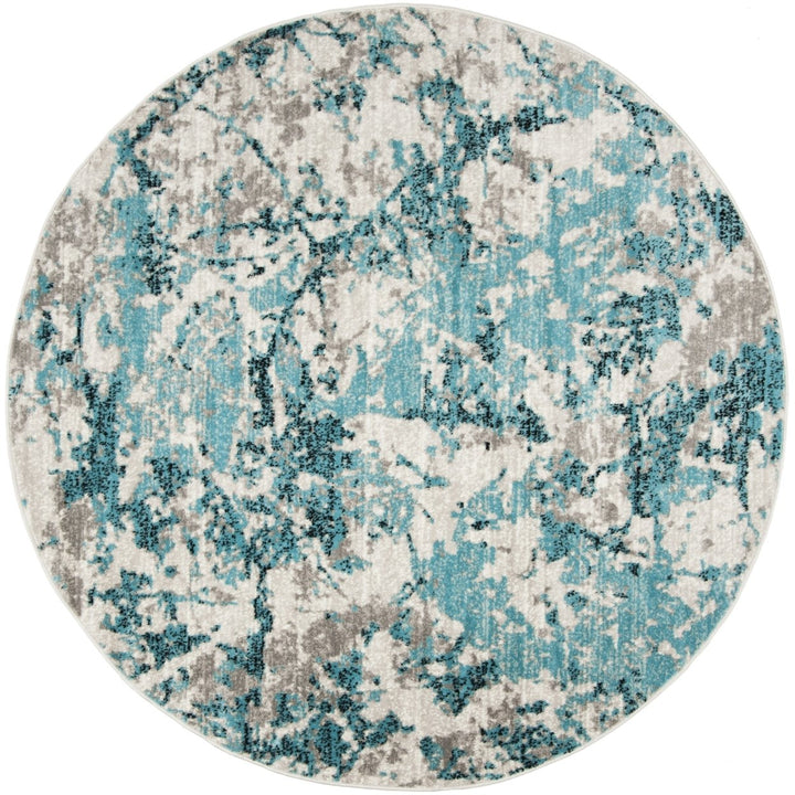 SAFAVIEH Skyler Collection SKY186M Blue / Ivory Rug Image 1