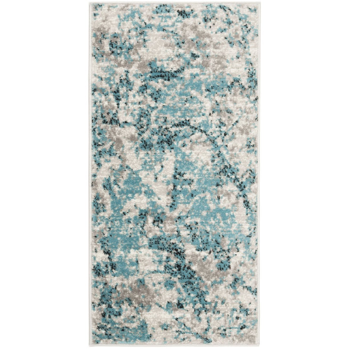 SAFAVIEH Skyler Collection SKY186M Blue / Ivory Rug Image 8