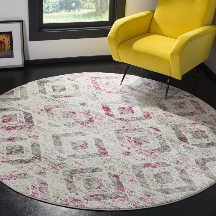 SAFAVIEH Skyler Collection SKY190F Ivory / Pink Rug Image 2