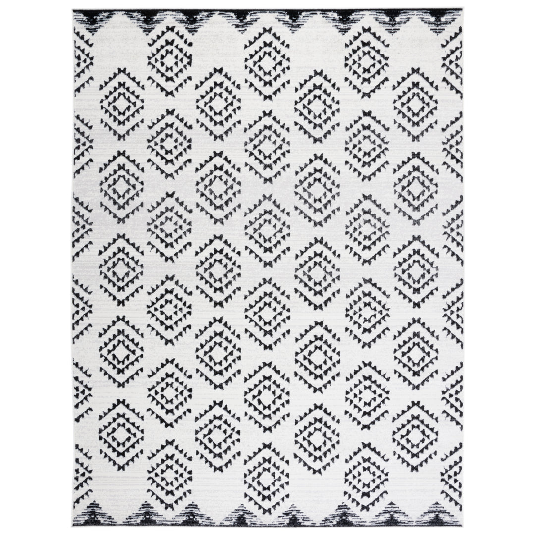 SAFAVIEH Skyler Collection SKY179A Ivory / Black Rug Image 1