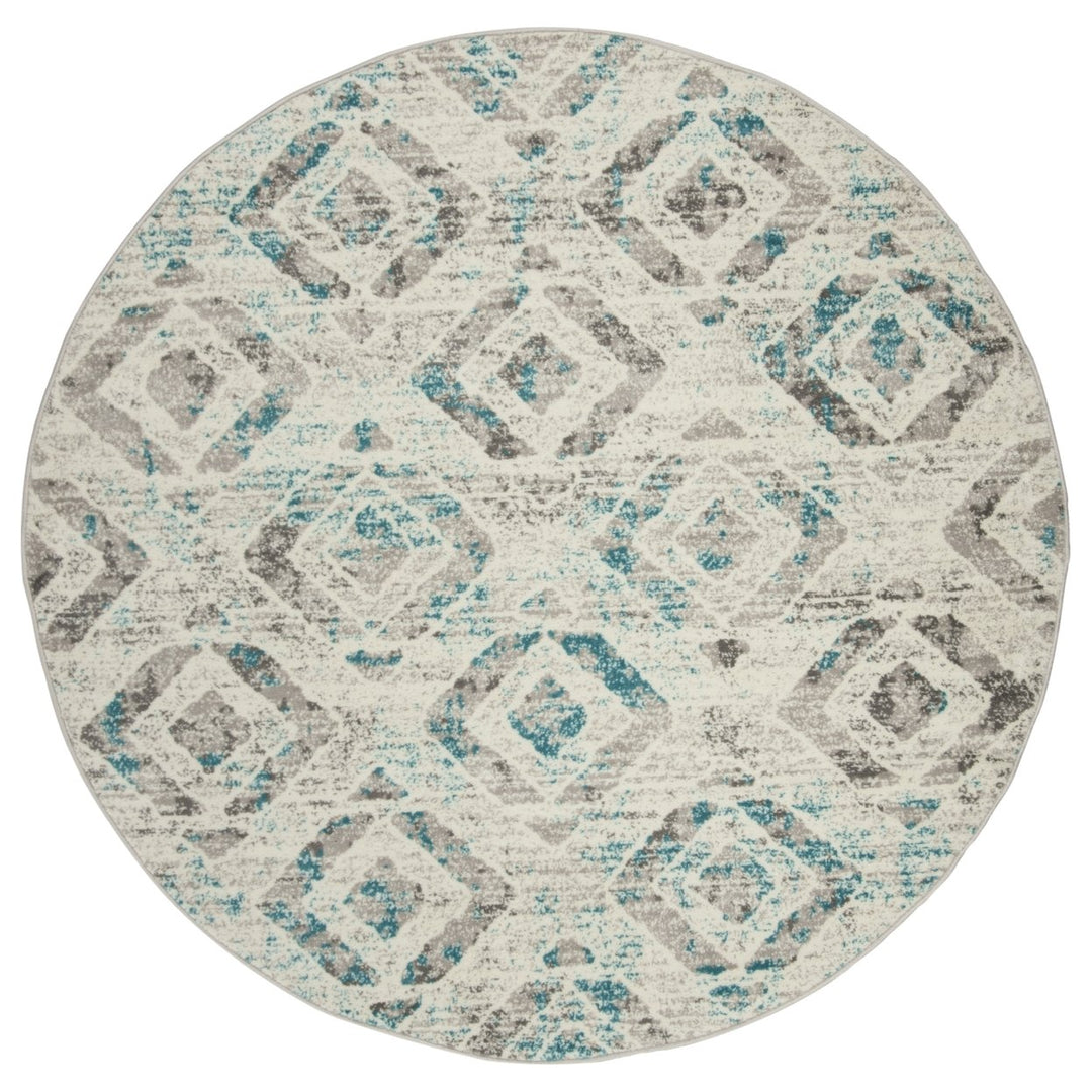 SAFAVIEH Skyler Collection SKY190D Ivory / Blue Rug Image 4