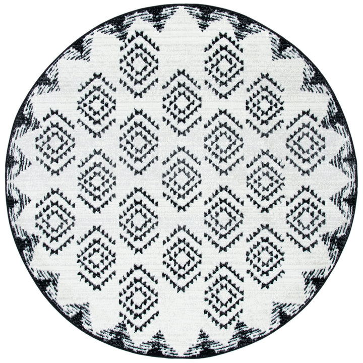 SAFAVIEH Skyler Collection SKY179A Ivory / Black Rug Image 4