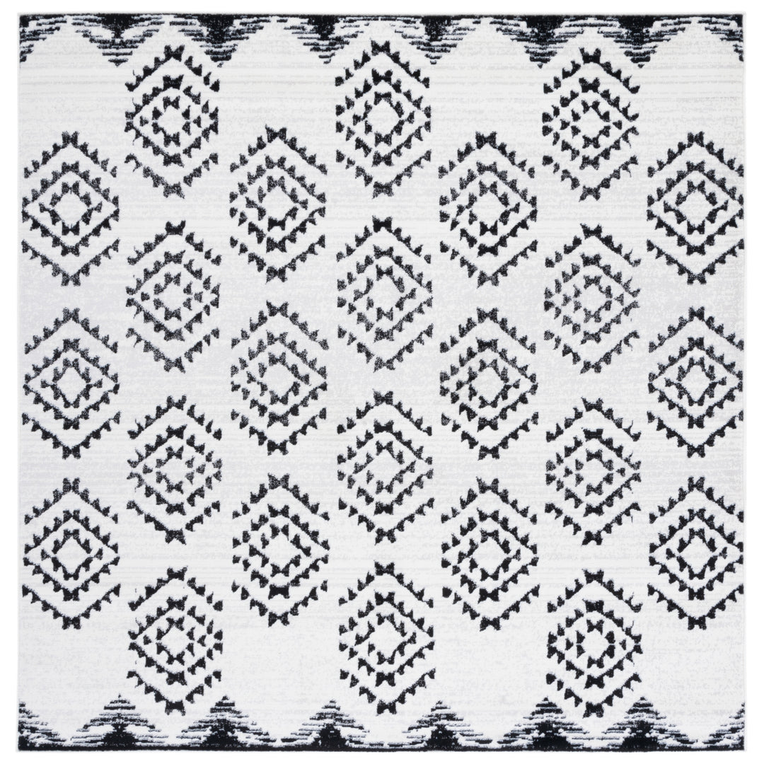 SAFAVIEH Skyler Collection SKY179A Ivory / Black Rug Image 6