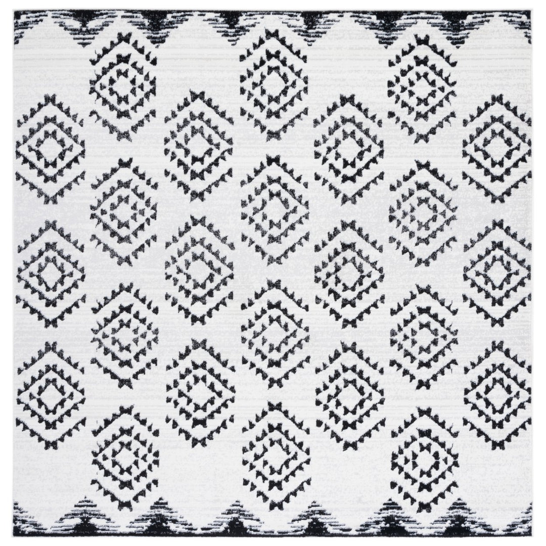 SAFAVIEH Skyler Collection SKY179A Ivory / Black Rug Image 1