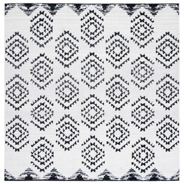 SAFAVIEH Skyler Collection SKY179A Ivory / Black Rug Image 1