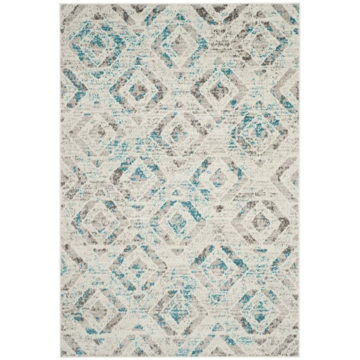 SAFAVIEH Skyler Collection SKY190D Ivory / Blue Rug Image 10