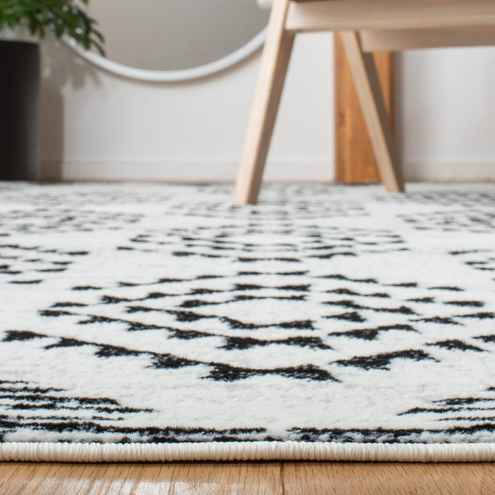 SAFAVIEH Skyler Collection SKY179A Ivory / Black Rug Image 8