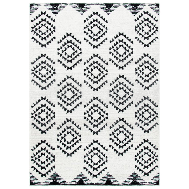 SAFAVIEH Skyler Collection SKY179A Ivory / Black Rug Image 10